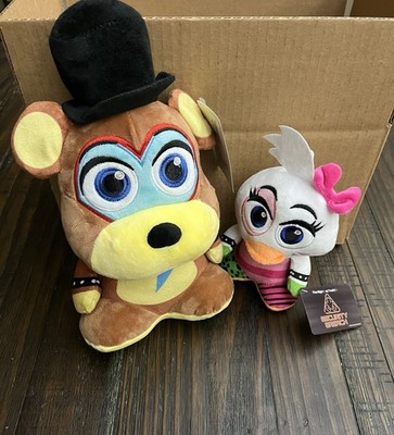 Five Nights at Freddy's 12  Freddy And 8  Chica  Security Breach Plush Lot Of 2
