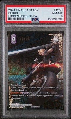 2024 Cloud Final Fantasy Hidden Hope Pre Release PR-160/22-120H PSA 8