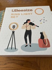 UBeesize 10" Selfie Ring Light with Tripod Stand Black, Ring Light Set, NEW