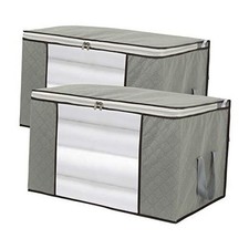 2 Pack Foldable Large Storage Bags 28 x 20 x 12 L x W x Extra Large Set of 2