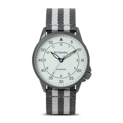 Columbia Herrenuhr mit cremeweißem Zifferblatt und grauem Armband CSS15-011