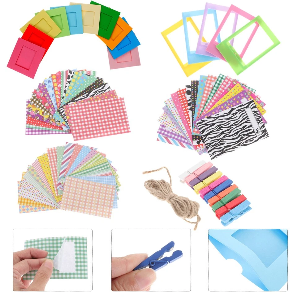 Fotorahmen Aus Papier Fotoalbum Aufkleber Sofortiges Kamera -Fotoalbum - Bild 2 von 4