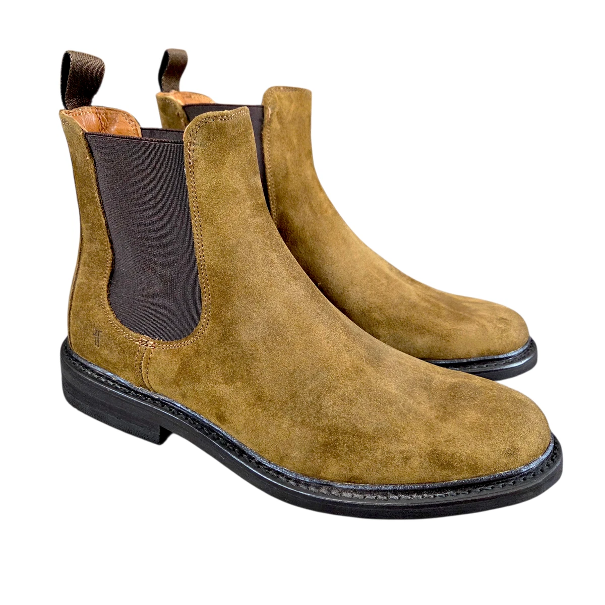 Frye NWOB Paul Chelsea Boot Mens 9D Black PATINA Brown Minimalist Quiet Luxury Frye Paul Chelsea SKU: 9062668 - YouTube main image 3