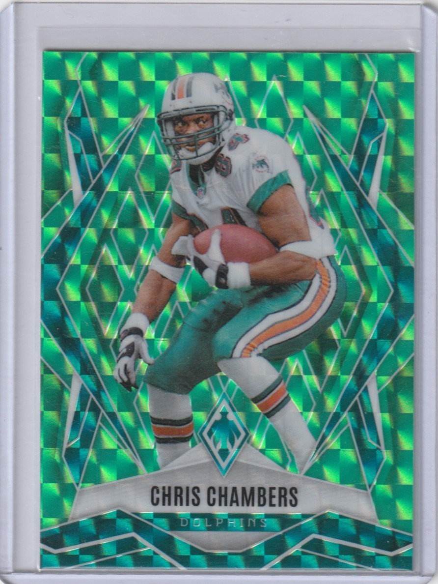 2025 Panini Phoenix Chris Chambers Green Pyramids /285  Dolphins
