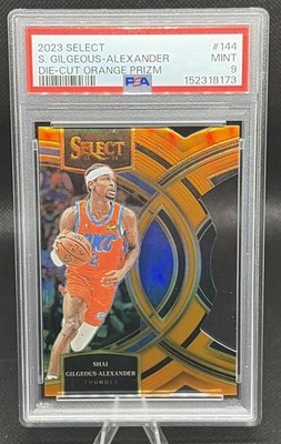 23-24 Select - Premier Level Shai Gilgeous-Alexander #144 Orange Die-Cut 2/65