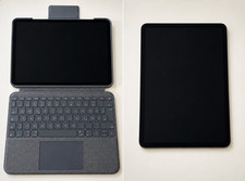 Apple iPad Air 4 (256 GB, Space Grau) + Logitech Folio Touch Tast