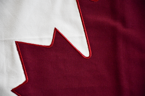 Canada Fully Sewn Cotton Flag - 100cm x 50cm - 3 Eyelets - Picture 3 of 5