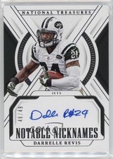 2024 Panini National Treasures Notable Nicknames /49 Darrelle Revis Auto HOF 1o2