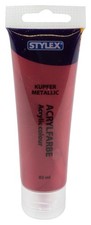 STYLEX Acrylfarbe 83 ml, Kupfer Metallic Kün...