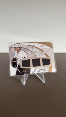 2007-08 Upper Deck Sweet Shots Hockey NHL Drew Miller Rookie Jersey /599 Ducks 