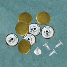 40 Sets Fastener Buttons Replacement Jeans Metal Snaps for Clothing