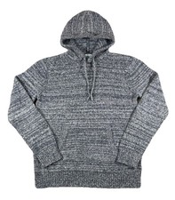 Old Navy Hoodie Gray Texture Knit Sweatshirt Pocket Men s Size Medium