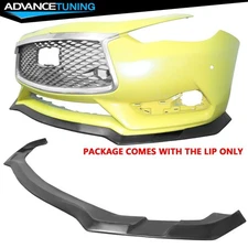 Fits 2017-2022 Infiniti Q60 IKFM Style Front Bumper Lip Lower Chin Spoiler - PU