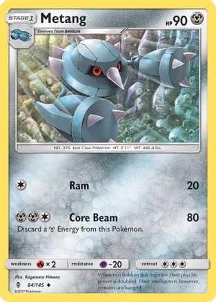 Metang 84/145 Guardians Rising Uncommon Pokemon NM/M