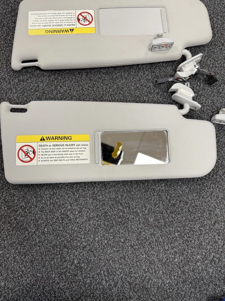 Parasol Volkswagen Beetle 2004-2010 izquierdo y derecho gris con soportes Foto 4 de 4