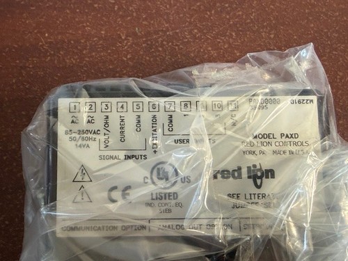 Red Lion Controls PAXD0000 PAX DC Volt Current Input Panel Meter 85-250 VAC New - Picture 5 of 5