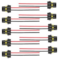 10PCS 9005 9006 HB3 HB4 9012 9145 H10 Female Adapter Wiring Harness Sockets