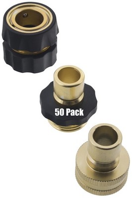 50 Garden Hose Pressure Washer Quick Connector Kit Male Female Nylon Grip