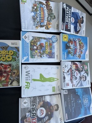 Wii+wii u Spiele Bundle skylanders, fifa , Tennis pga Wii fit Mario Kart uvm 