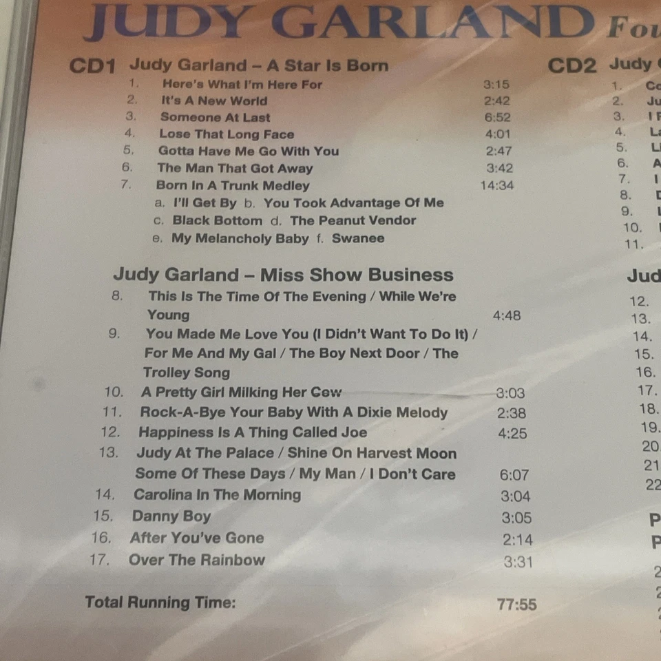 Judy Garland - Four Classic Albums Plus (2017) - New in Shrinkwrap Foto 3 de 4