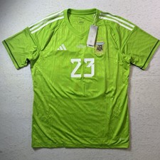 Adidas 2022 World Cup Argentina Dibu Emi Martinez Goalie #23 Soccer Jersey Large