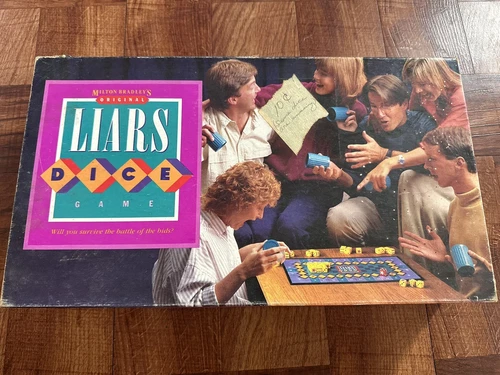 Vintage Liars Dice Game (1987) Milton Bradley Original Board Game Complete