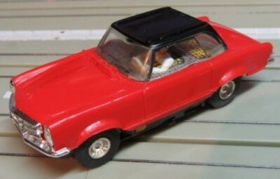 Faller AMS 4851 Mercedes 230 SL Coupe with Flat Armature Motor, 60s #EBS717