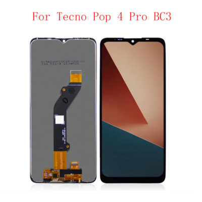 For Tecno Pop 4 Pro BC3 LCD Display Touch Screen Digitizer Assembly Replacement