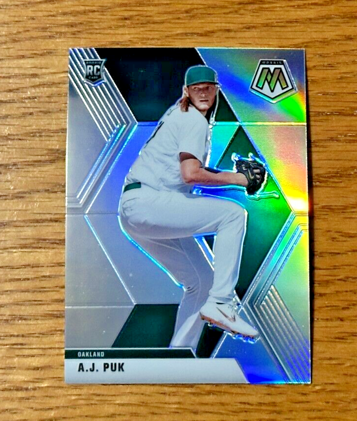 AJ PUK 2020 Panini Chronicles #54 Rookie RC Mosaic Silver