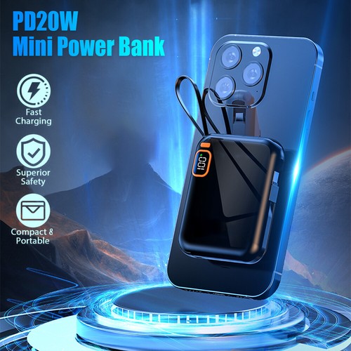 Powerbank 50000mAh Mini Kompakte Externer Akku Kleine und Leichter Power Bank DE - Zdjęcie 2 z 15