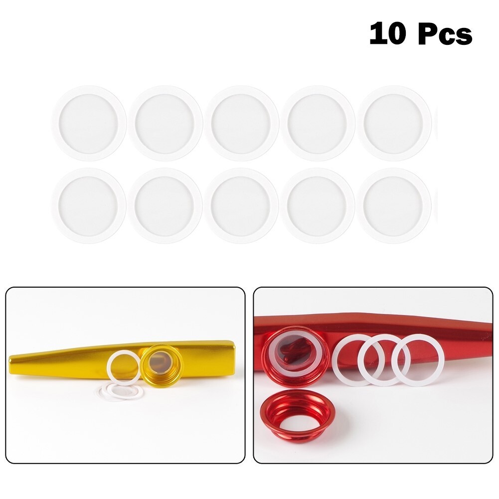 10 Pieces Kazoo Membrane Flute Film Replacement Musical Toys Kazoo