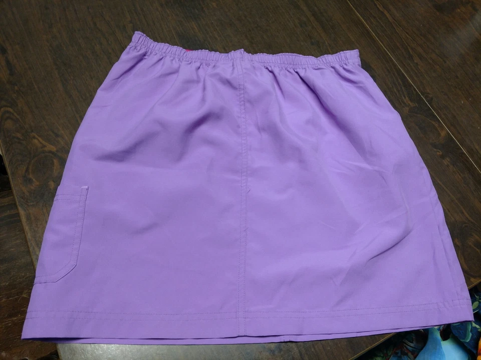 NUEVO CON ETIQUETAS L.L. Falda de natación cubierta púrpura frijol talla para niña 18 Foto 2 de 2