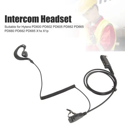 Two Way Radio Earpiece Compatible With Hytera PD600 PD602 PD605 PD662