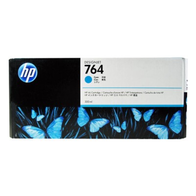Genuine HP 764 Cyan 300ml Ink C1Q13A  DesignJet T3500 eMFP (Retail Box)