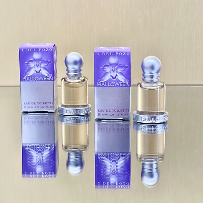 2pcs) Halloween by J. Del Pozo Women EDT 4.5ml Splash MINI SAMPLE SIZE (D10