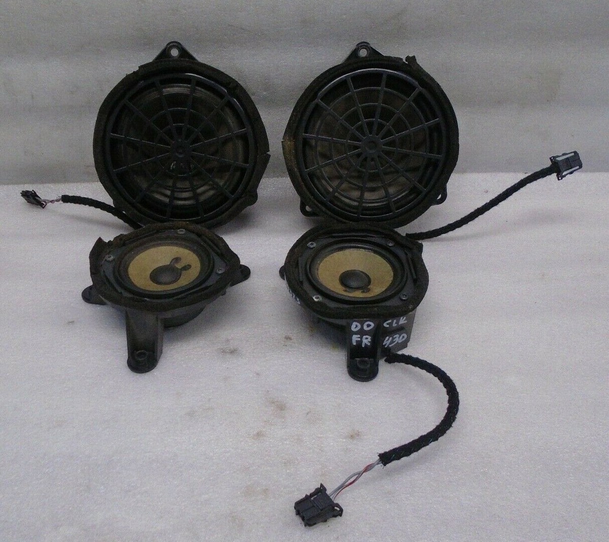 1998-2003 Mercedes CLK430 W208 Front & Rear Door Speaker Set of 4