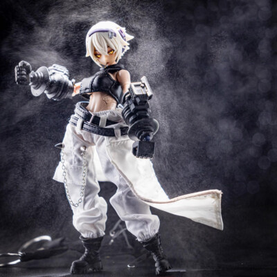 (KEINE ABBILDUNG) A-007 1/12 schwarz-weiße Cyber-Kleidung für 6 Zoll Gynoid Figur