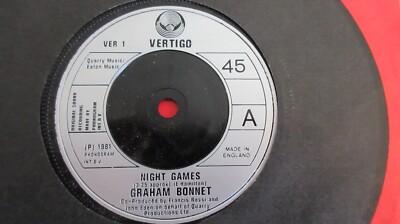 Graham Bonnet Night Games 7'' 1981 **MINT**