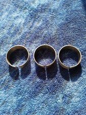 Napkin Rings X3 Silver Coloured Metal