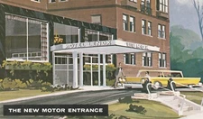 c1960's Hotel Lenox Motor Entrance Buffalo New York NY Vintage Unposted Postcard