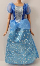 Disney Cinderella Doll Dress Blue Gown Fashion