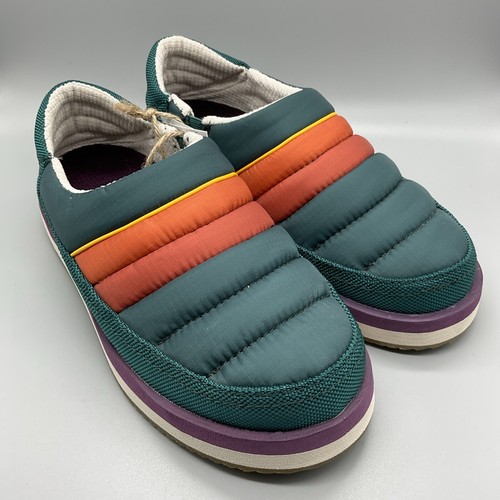 SANUK Size 6 Wmn 5 Men Puffy Chiller Low Sl Retro Design Slip On Shoes Green#318 - Picture 2 of 9