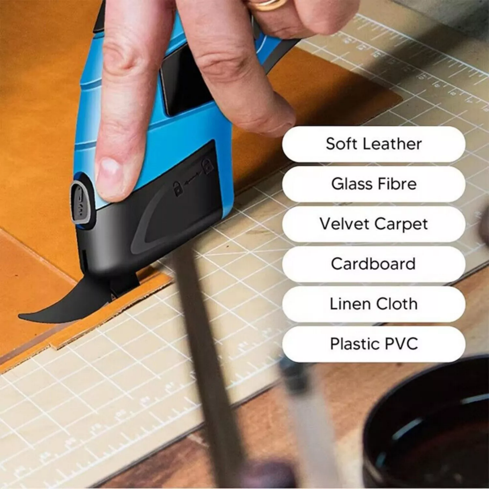 Scissors Auto Cutter 10000RPM Electric Scissors Automatic Shears Cutter For Leather Carpet ...