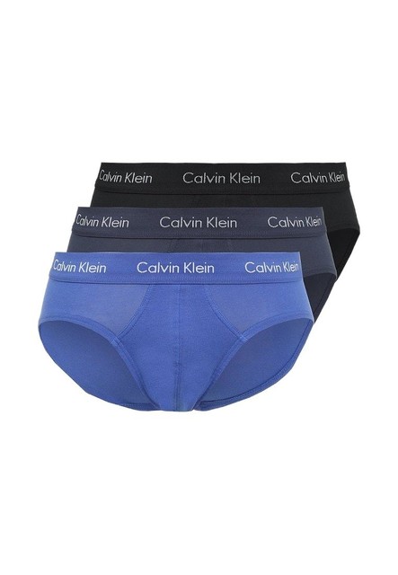 Calvin Klein Briefs Ropa Pack de 3 Unidades - Azul/Azul/Negro, | Compra online en eBay