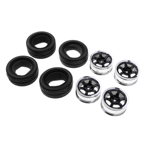4pcs RC Modellfahrzeug Rad Reifen Felgen Set 12mm Hex für 1/10 On Road Car - Bild 8 von 12