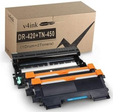 2PK TN450 1 DR420 Drum Toner fits for Brother HL-2270dw 2280dw MFC-7240