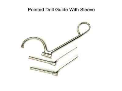 Orthopedic Pointed Drill guide with sleeve surgical Veterinary instruments