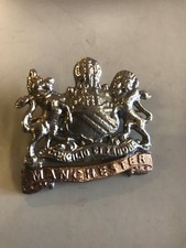 WW1 British army cap badge Manchester regiment -  reproduction