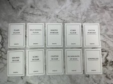 Home Organisation Label - BAKING food container stickers / Labels