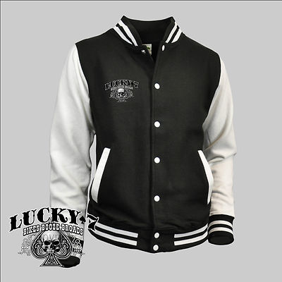 Biker Jacke Chopper classic USA Motorrad Bobber Skull *4240